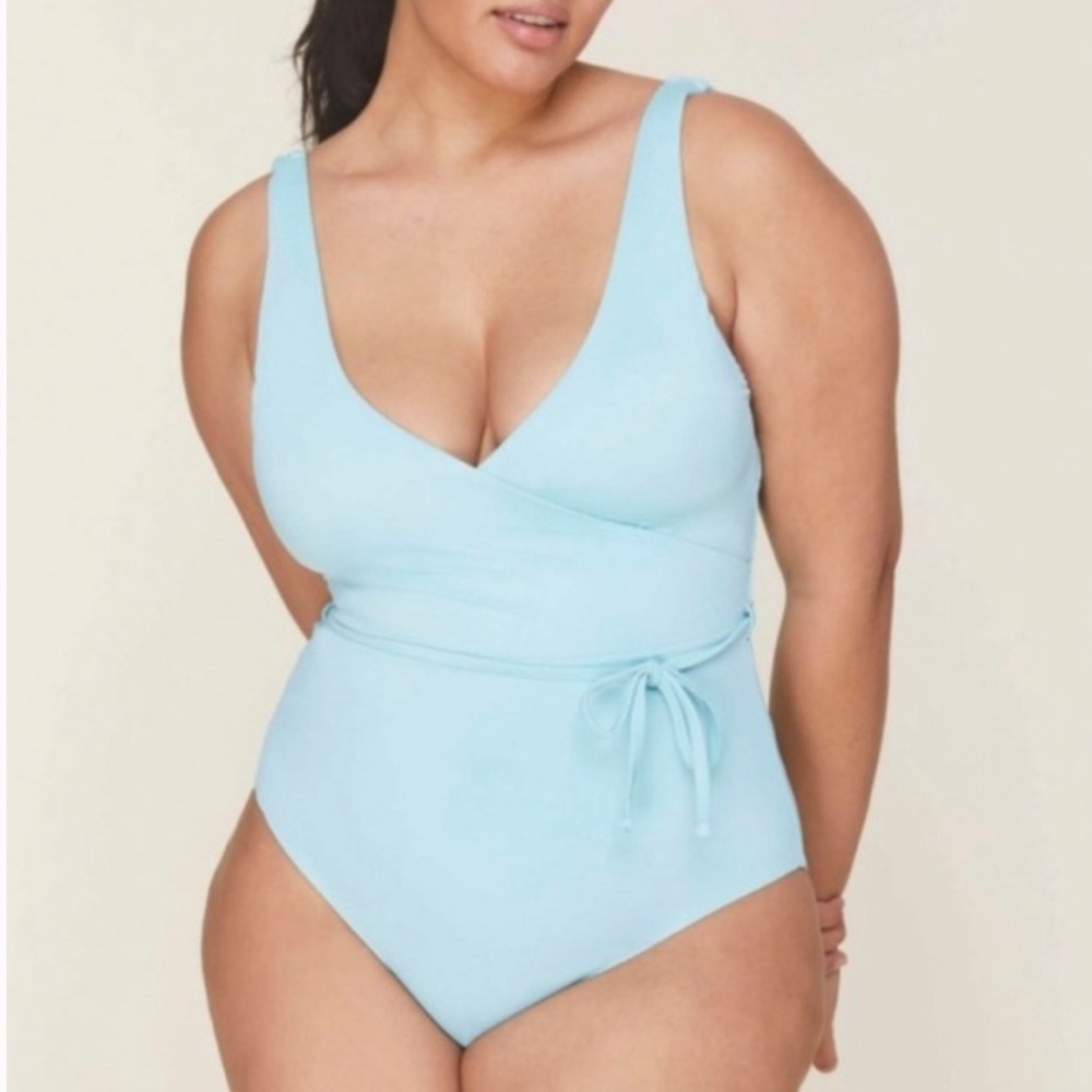 Andie The Belmar One Piece Blue Women's Large